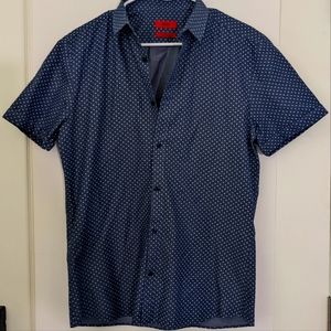 Hugo Boss Extra Slim Fit Short Sleeve Button Down Shirt